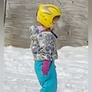 3T toddler Patagonia reversible jacket.  Purple and green.